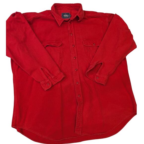 Woolrich Heavyweight Shirt Men 2XL Button Up Long Sleeve Outdoor Work Flannel - Picture 1 of 13